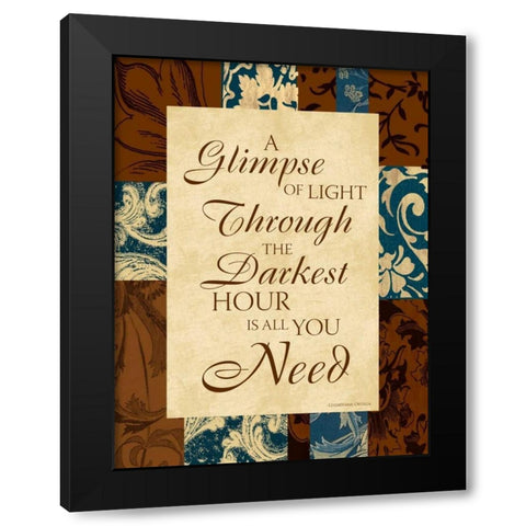 Darkest I Black Modern Wood Framed Art Print with Double Matting by Grey, Jace