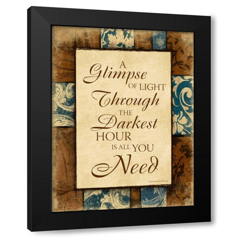 Darkest II Black Modern Wood Framed Art Print with Double Matting by Grey, Jace