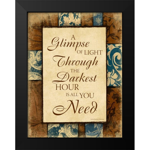 Darkest II Black Modern Wood Framed Art Print by Grey, Jace