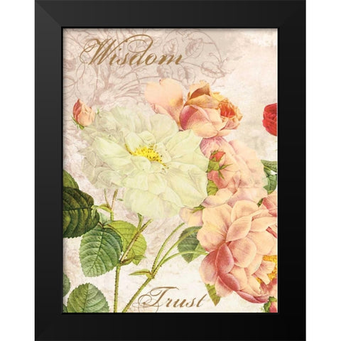 Wisdom Trust Black Modern Wood Framed Art Print by Grey, Jace