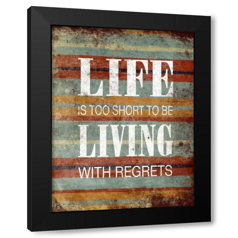 Life Living Black Modern Wood Framed Art Print with Double Matting by Grey, Jace