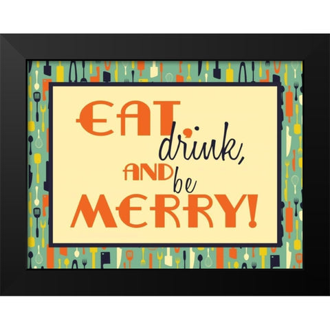 Merry Kitchen 2 Black Modern Wood Framed Art Print by Grey, Jace