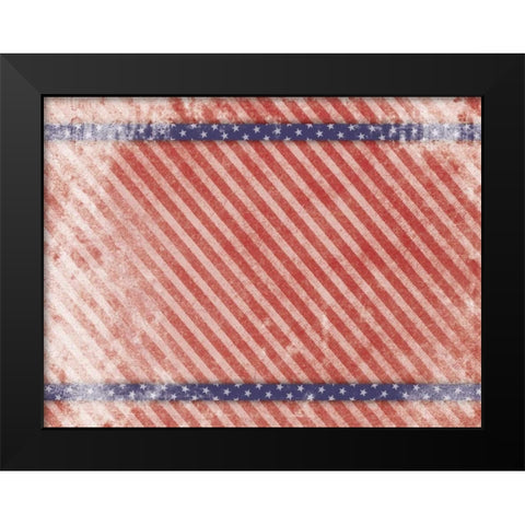 USA 1 Black Modern Wood Framed Art Print by Grey, Jace