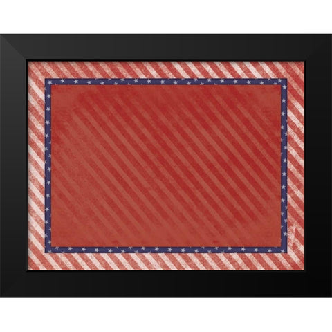 USA 2 Black Modern Wood Framed Art Print by Grey, Jace