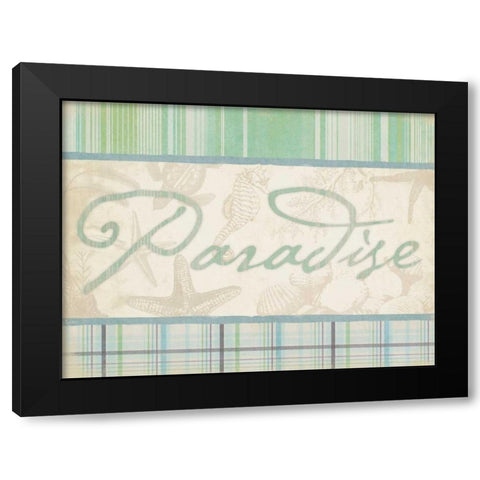 Paradise Black Modern Wood Framed Art Print with Double Matting by Grey, Jace