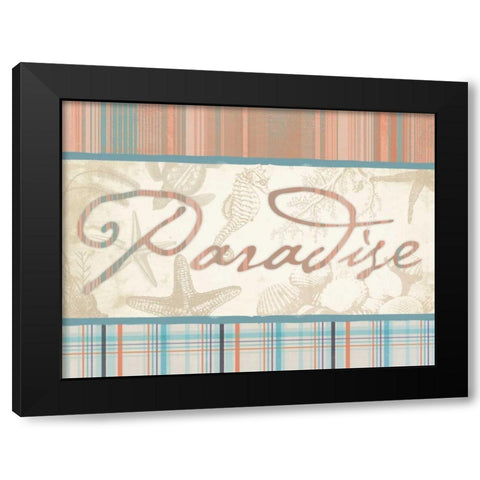 Paradise 2 Black Modern Wood Framed Art Print by Grey, Jace