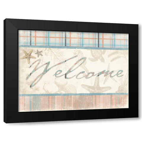 Welcome 3 Black Modern Wood Framed Art Print with Double Matting by Grey, Jace