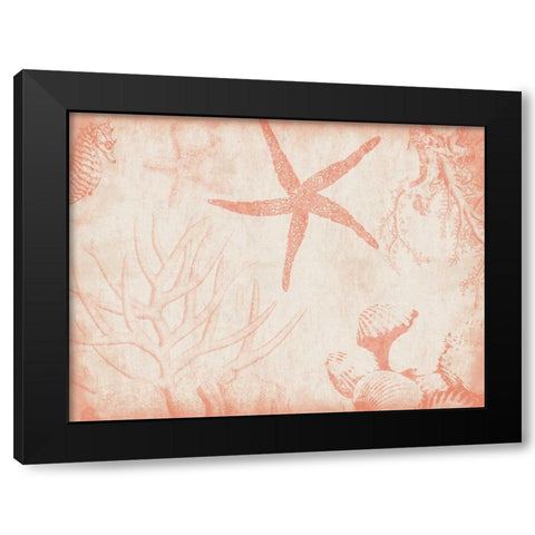 Sea Life in Beige 2 Black Modern Wood Framed Art Print by Grey, Jace