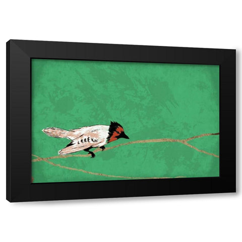 Birds B Black Modern Wood Framed Art Print by Grey, Jace