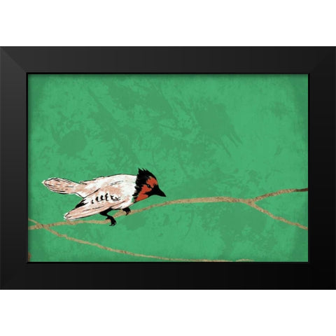 Birds B Black Modern Wood Framed Art Print by Grey, Jace
