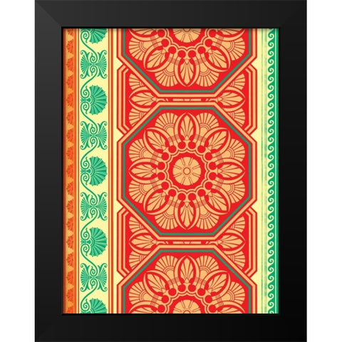 Patterns G Black Modern Wood Framed Art Print by Grey, Jace