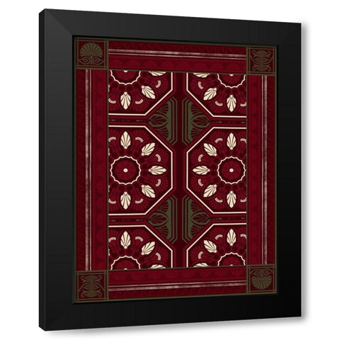 Patterns N2 Black Modern Wood Framed Art Print by Grey, Jace