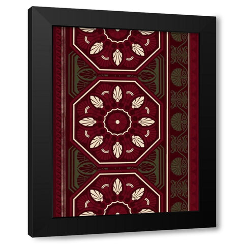 Patterns P2 Black Modern Wood Framed Art Print by Grey, Jace