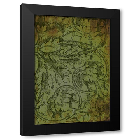 Pattern H Black Modern Wood Framed Art Print by Grey, Jace