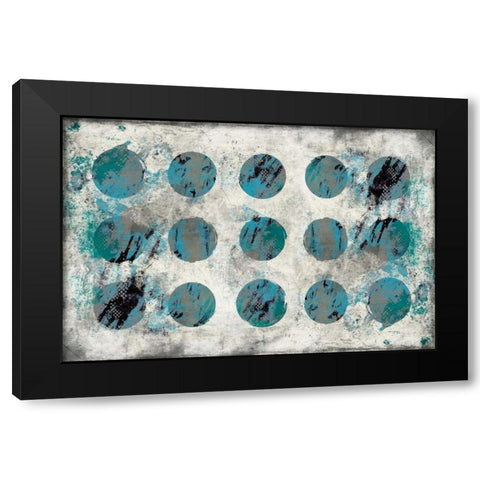 Abstract A Black Modern Wood Framed Art Print with Double Matting by Grey, Jace