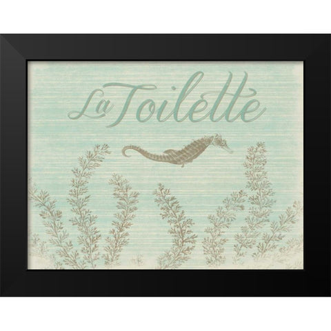 La toilette D Black Modern Wood Framed Art Print by Grey, Jace