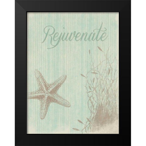 Rejuvenate Black Modern Wood Framed Art Print by Grey, Jace