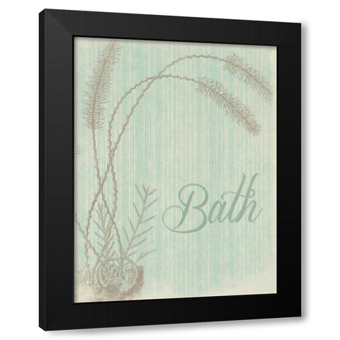 Bath Black Modern Wood Framed Art Print with Double Matting by Grey, Jace