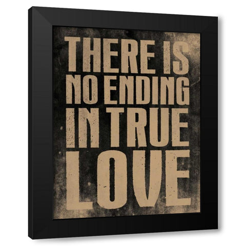 No Ending B Black Modern Wood Framed Art Print by Grey, Jace