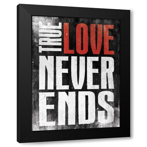 Never Ends Black Modern Wood Framed Art Print with Double Matting by Grey, Jace