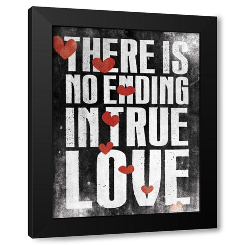 No Ending D Black Modern Wood Framed Art Print by Grey, Jace
