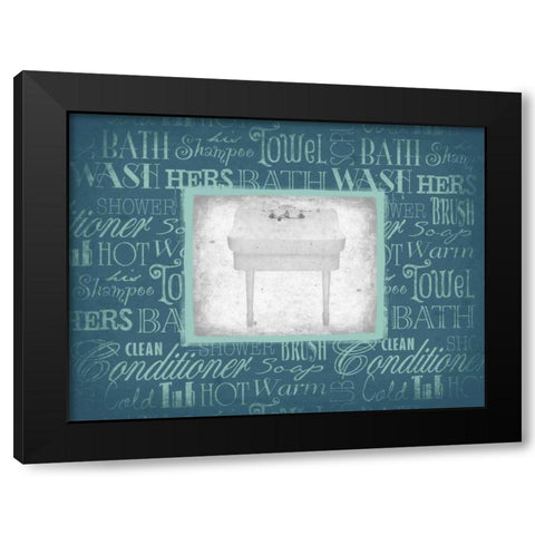 Sink Black Modern Wood Framed Art Print by Grey, Jace