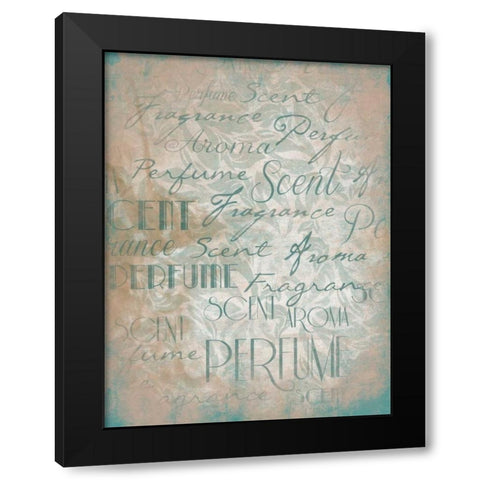 Perfume Type Black Modern Wood Framed Art Print by Grey, Jace