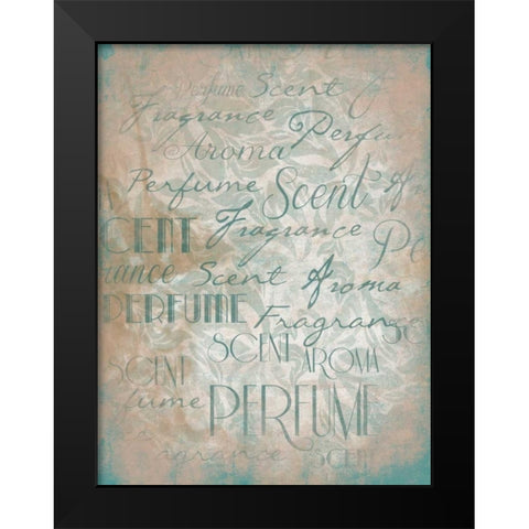 Perfume Type Black Modern Wood Framed Art Print by Grey, Jace