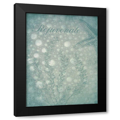 Sea Bath Black Modern Wood Framed Art Print by Grey, Jace