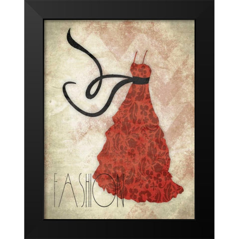 Fashion Black Modern Wood Framed Art Print by Grey, Jace