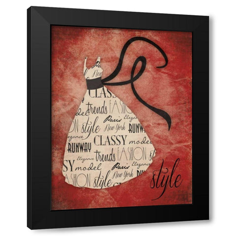 Style Black Modern Wood Framed Art Print with Double Matting by Grey, Jace