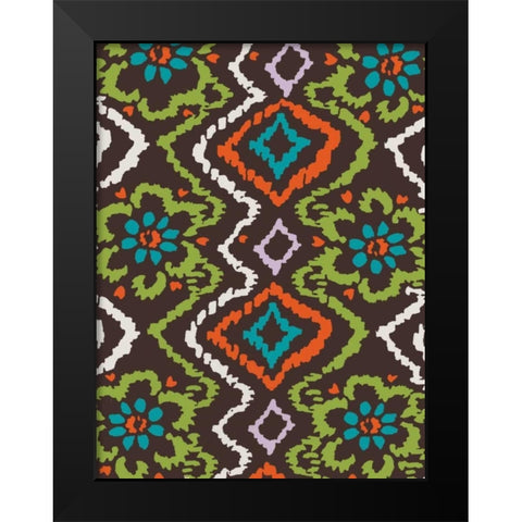 Flow Black Modern Wood Framed Art Print by Grey, Jace