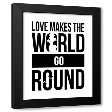 Text C Black Modern Wood Framed Art Print by Grey, Jace