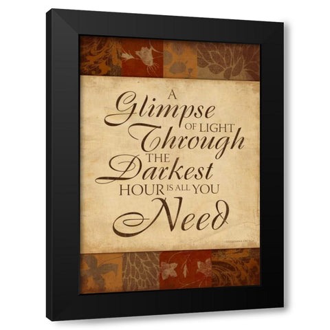 Inspirational B Black Modern Wood Framed Art Print by Grey, Jace
