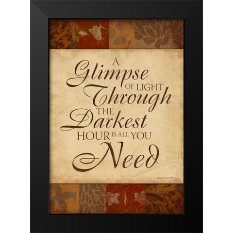 Inspirational B Black Modern Wood Framed Art Print by Grey, Jace