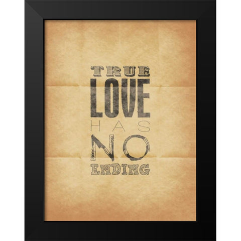 True Love A2 Black Modern Wood Framed Art Print by Grey, Jace
