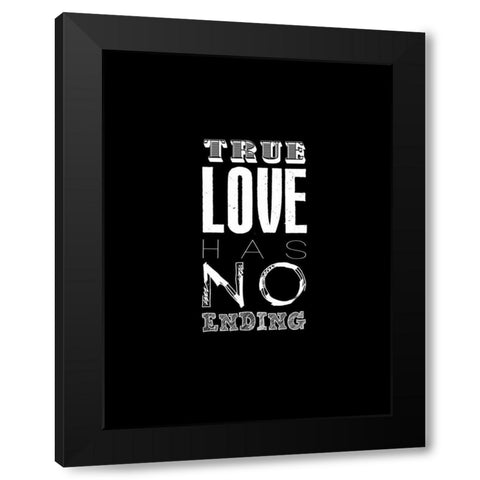 True Love Black Modern Wood Framed Art Print with Double Matting by Grey, Jace