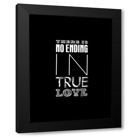 True Love 2 Black Modern Wood Framed Art Print with Double Matting by Grey, Jace