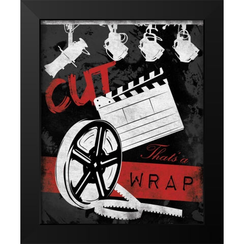 Cinema B2 Black Modern Wood Framed Art Print by Grey, Jace