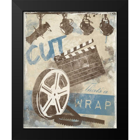 Cinema B3 Black Modern Wood Framed Art Print by Grey, Jace