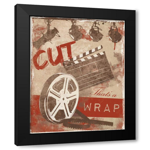 Cinema B4 Black Modern Wood Framed Art Print with Double Matting by Grey, Jace