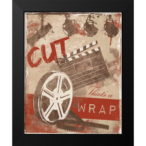 Cinema B4 Black Modern Wood Framed Art Print by Grey, Jace