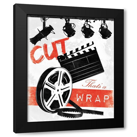 Cinema B Black Modern Wood Framed Art Print with Double Matting by Grey, Jace