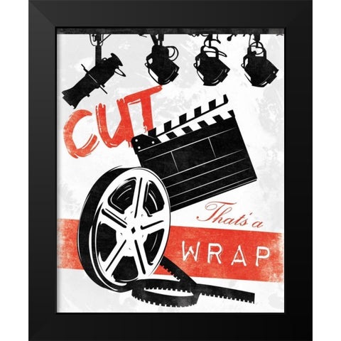 Cinema B Black Modern Wood Framed Art Print by Grey, Jace