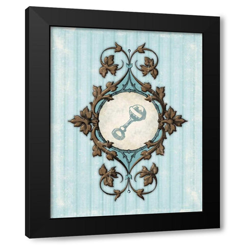 Rattle A Black Modern Wood Framed Art Print with Double Matting by Grey, Jace