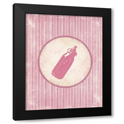 Bottle Black Modern Wood Framed Art Print with Double Matting by Grey, Jace