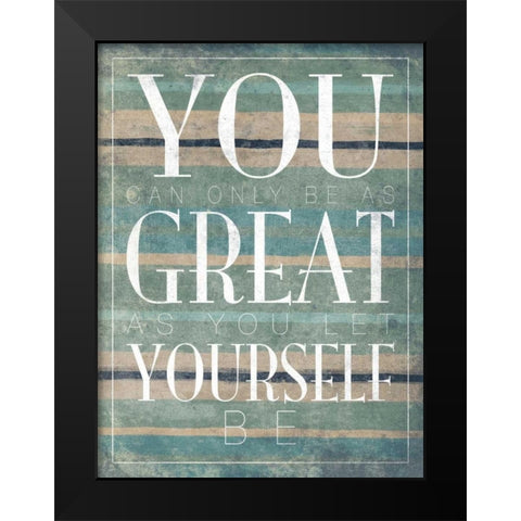 Great Black Modern Wood Framed Art Print by Grey, Jace