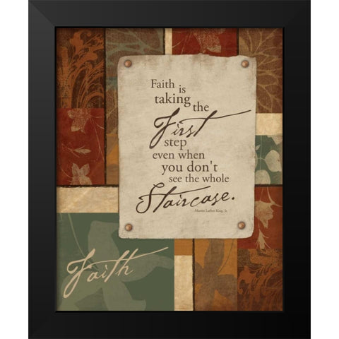 Faith Black Modern Wood Framed Art Print by Grey, Jace