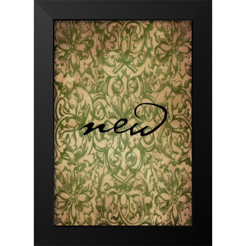 New Black Modern Wood Framed Art Print by Grey, Jace