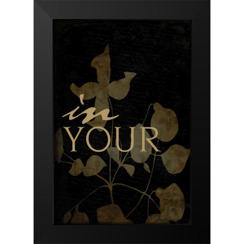 in_your Black Modern Wood Framed Art Print by Grey, Jace